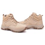 Bota Adventure Vibram em Couro Bosco Bege 