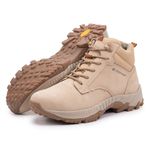 Bota Adventure Vibram em Couro Bosco Bege 