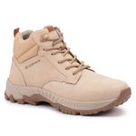 Bota Adventure Vibram em Couro Bosco Bege 