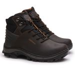 Bota coturno de segurança EPI´s em Couro ref. Tiguan Café 