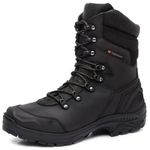 Bota coturno de segurança EPI´s em Couro ref. Bope Preto