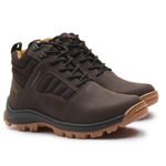 Bota coturno de segurança EPI´s em Couro ref. Enduro Café