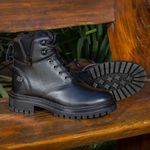  Bota Coturno Feminino Hickman Preto