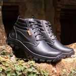 Bota coturno de segurança EPI´s em Couro ref. RP 2020 Alto Preto 