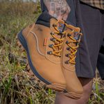Bota coturno de segurança EPI´s em Couro ref. Coyote Castor