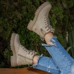  Bota Coturno Feminino Hickman Marfim