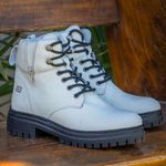  Bota Coturno Feminino Hickman Off-white