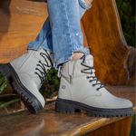  Bota Coturno Feminino Hickman Off-white
