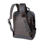 Mochila Executiva em Couro que Eleva seu Estilo Profissional Ref. 2092 Café