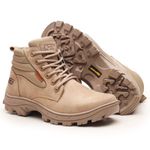 Bota coturno de segurança EPI´s em Couro ref. Picker Areia 