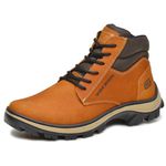 Bota coturno de segurança EPI´s em Couro ref. Force Ferrugem 
