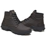 Bota coturno de segurança EPI´s em Couro ref. Safe Café
