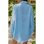 Azul Sky - Chemise Linho