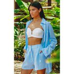Azul Sky - Chemise Linho