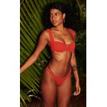 Vermelho Rouge - Calcinha Basic Texturizada