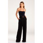 Body Drapê Cinto Preto