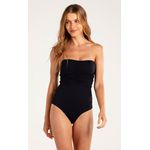 Body Drapê Cinto Preto