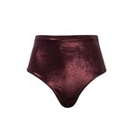 Calcinha Hot Pants Lamê Wine