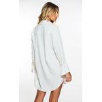 Chemise Eliana Pesponto Ocre Off White