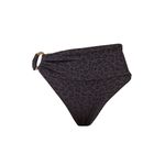 Calcinha Hot Pants Argola Noir Preta