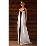 Vestido Longo Bicolor Off