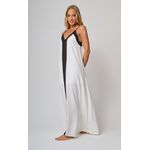 Vestido Longo Bicolor Off
