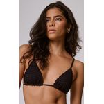 Top Cortininha Bardot Preto
