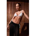 Top Cortininha Bardot Off White