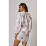 Saída Amarração Flora Off White