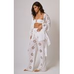 Calça Flora Off White