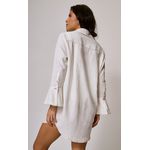 Chemise Eliana Pesponto Ocre Off White
