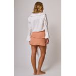 Chemise Eliana Pesponto Ocre Off White