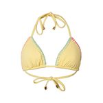 Top Cortininha Crochê Amarelo