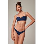Marinho - Top Corselet Texturizado