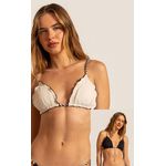 Top Cortininha Ripple Dupla Face Preto/Off