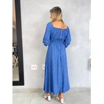 VESTIDO FLORAM MIDI AZUL