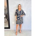 VESTIDO TROPICAL MANGAS 3/4