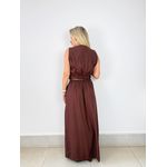 CONJUNTO EM ALFAIATRIA MARROM