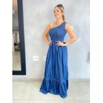 VESTIDO JEANS LASTEX NULA MANGA