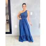 VESTIDO JEANS LASTEX NULA MANGA