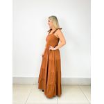 VESTIDO PRINCESA EM AMARRAÇÃO MARROM