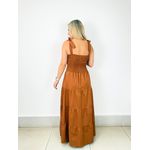 VESTIDO PRINCESA EM AMARRAÇÃO MARROM
