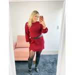 VESTIDO TRICO MARSALA 