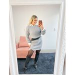VESTIDO TRICO CINZA MESCLA