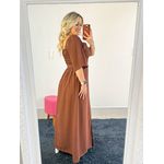 VESTIDO MARIELA MARROM 