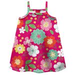 Vestido Regata Flores Kyly Rosa