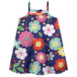 Vestido Reg Azul Floral Kyly Azul
