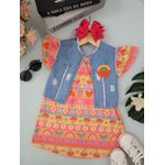 Conj Fem 2/8 Vestido Colete Kukie N/i