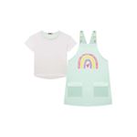 Conjunto Feminino Salopete Verde - Kukie