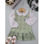 Vestido M/L 13 Gola Kukie Verde